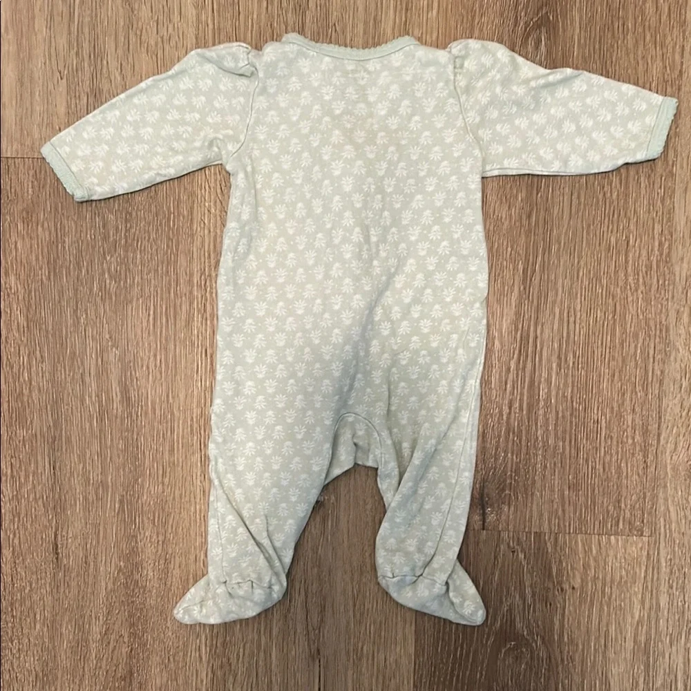 Carter's Mint and White One Piece with Swan Design